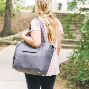 Lily Jade Madeline Gray & Gold with Teal Interior